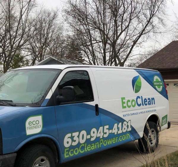 Ecoclean Water Damage Mold Restoration truck